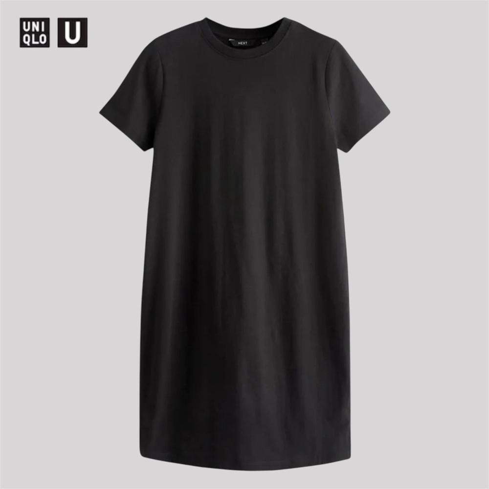 NWT Uniqlo Black T shirt dress size M new with tags